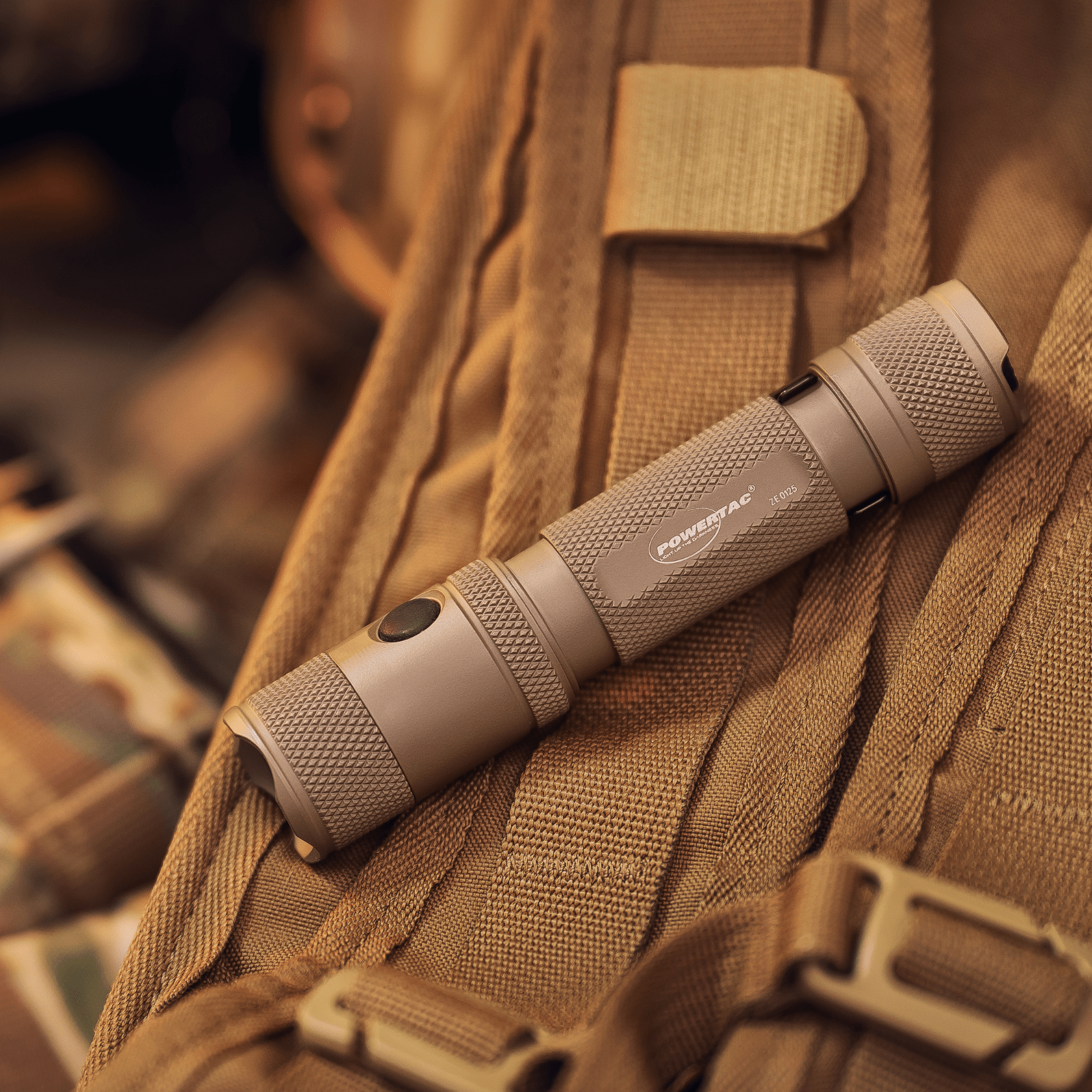 Powertac M5 Gen3 Tactical EDC Flashlight | 2030LM Super Bright | Auto-Magnetic Charge | IPX8 Waterproof & 2M Drop Resistant | 1-Inch Picatinny Mount Compatible