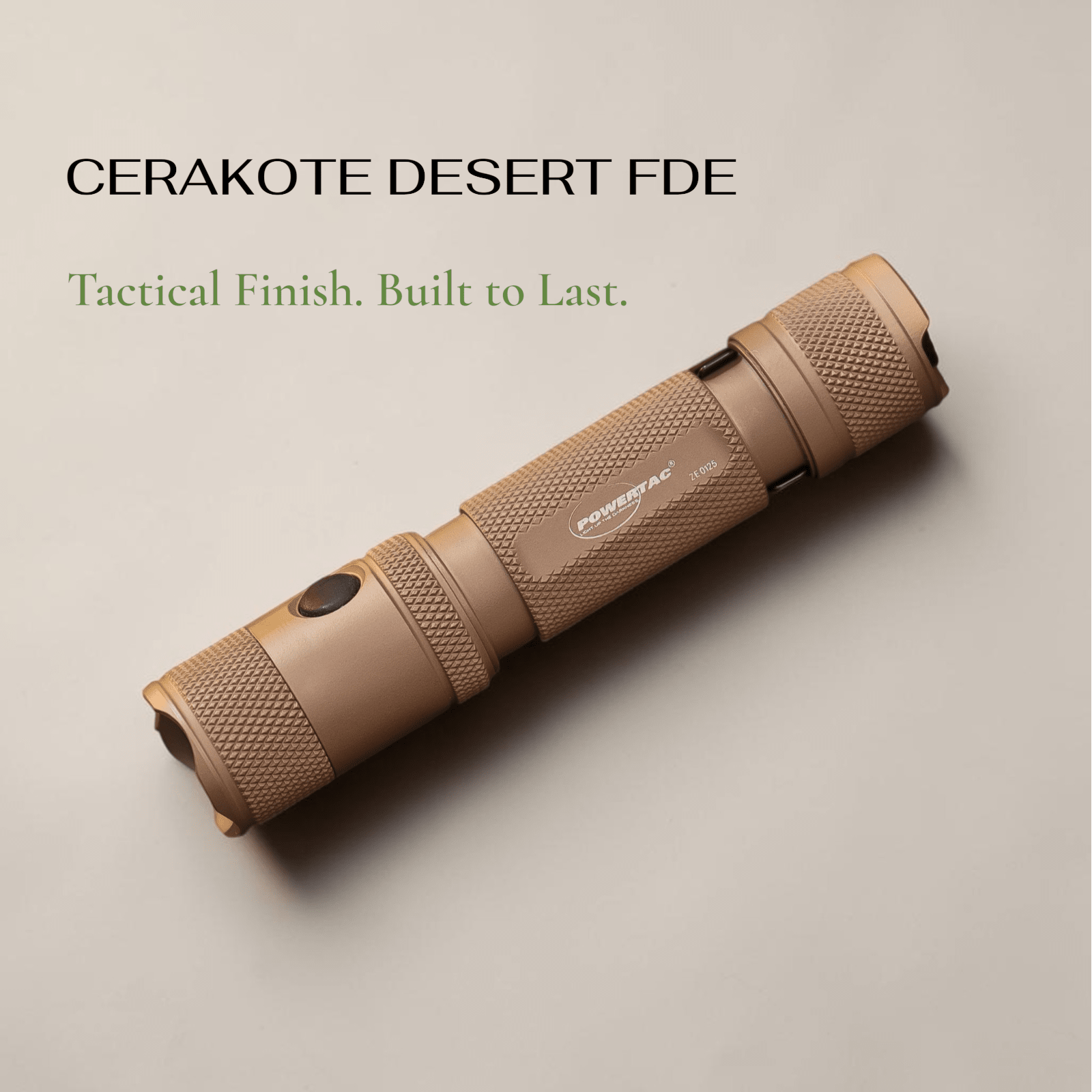 Powertac M5 Gen3 Tactical EDC Flashlight | 2030LM Super Bright | Auto-Magnetic Charge | IPX8 Waterproof & 2M Drop Resistant | 1-Inch Picatinny Mount Compatible