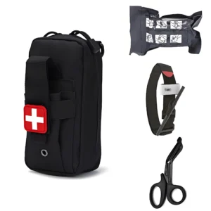 4pcs Molle medical EDC bags, EMT first aid bandages, tourniquets, scissors first aid kits, life-saving sets, Israeli bandages