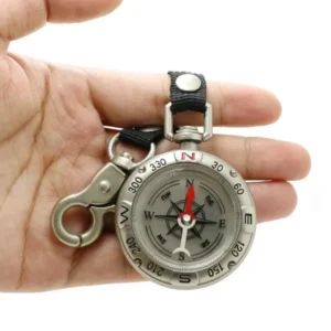 Mini Compass With Lanyard Key Chain, Multifunctional Professional Kompas, Survival Travel Trip Accessories, Outdoor Gadgets