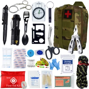 Tactical First Aid Kit In The Car Acessories Survival Kits Camping Equipments Survival Bag Self-defense EDC Pouch ifak