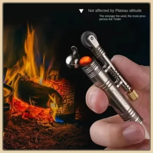 New Metal Windproof Match Rope Kero sene Lighter Outdoor Camping Survival Retro Vintage Tinder Smoking Accessories Gadgets.