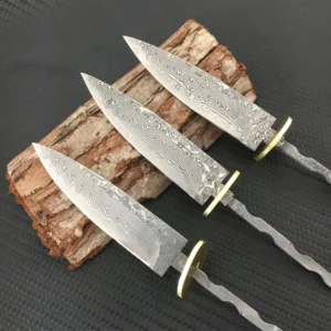 Damascus Steel Fixed Blade Knife Blanks Survival Tool Parts Household DIY Billets Semi-finished Accessories Handmade Supplies
