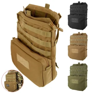 Tactical Molle Backpack Outdoor Airsoft Combat EDC Hydration Pouch Hunting Shooting Vest Hydration Bag Accessory 1000D Nylon Bag