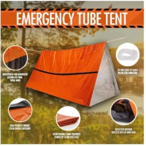 2 Person Emergency Tent Waterproof Camping Travel Pergola Family Campaign House Tourist Tents Cool Gear Equipment Coat