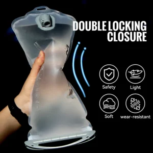 WRELS Hydration Pack Leak Proof Water Reservoir BPA Free Water Bladder Storage Bag Hiking 1L 1.5L 2L 3L Running Reservoir Bag