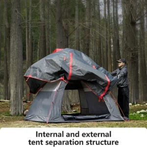 BISINNA 2-3 Person Lightweight Camping Tent Waterproof Portable Backpacking Tent for Outdoor Hiking Four Season Tents