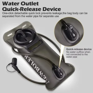 1.5L 2L 3L Water Bladder Water Reservoir Hydration Pack Storage Bag Free Folding Camping Running Hydration Vest Backpack