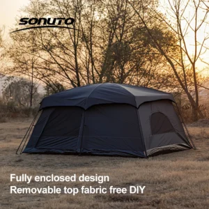 Sonuto Tent outdoor camping overnight two-bedroom portable thickened field awning camping equipment family gathering