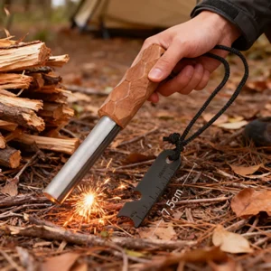 2026 New Outdoor Multifunctional Flint Magnesium Stick Portable Camping Fire EDC Tool Wilderness Survival Emergency Fire Starter