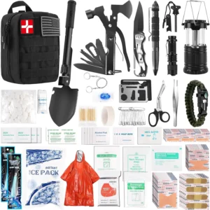 318-Piece Emergency Survival Kit with First Aid Supplies for Camping, Travel, and Disaster Preparedness